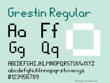Grestin Regular Version 1.0图片样张