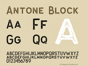 Antone-Block 1.000 Font Sample