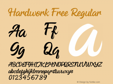 Hardwork Free Version 1.002;Fontself Maker 3.4.0图片样张