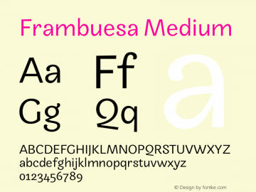 Frambuesa Medium Version 1.000图片样张