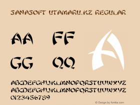 Sanasoft Utamaru.kz 1.1 Font Sample