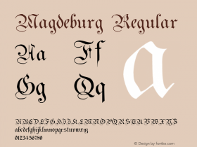 Magdeburg 001.000 Font Sample