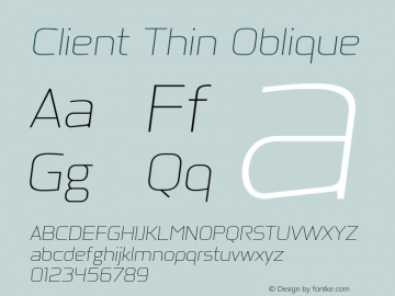 Client Thin Oblique Version 1.00图片样张