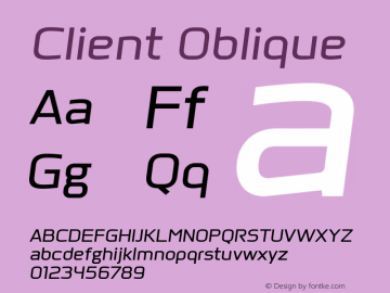 Client Oblique Version 1.00图片样张