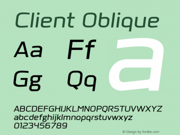 Client-Oblique Version 1.00图片样张
