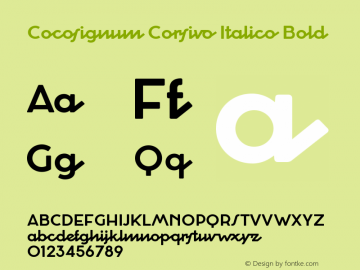 Cocosignum Corsivo Italico Bold Version 2.001图片样张