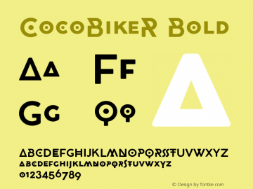 CocoBikeR-Bold Version 2.001图片样张