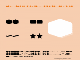 Alquitran Pro Dingbat Shape mor Version 1.000;PS 001.000;hotconv 1.0.88;makeotf.lib2.5.64775图片样张