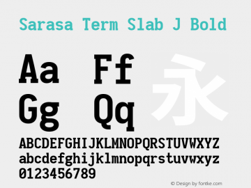 Sarasa Term Slab J Bold 图片样张