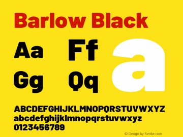 Barlow Black Version 1.408图片样张