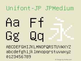 Unifont-JP Version 12.1.03 Font Sample