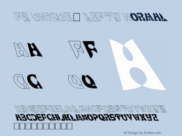 FZ UNIQUE 7 LEFTY Normal 1.000 Font Sample