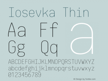 Iosevka Thin 2.3.0; ttfautohint (v1.8.3)图片样张