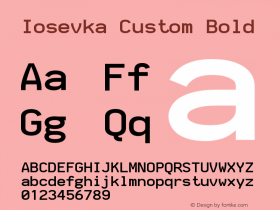 Iosevka Custom Bold 2.3.0图片样张