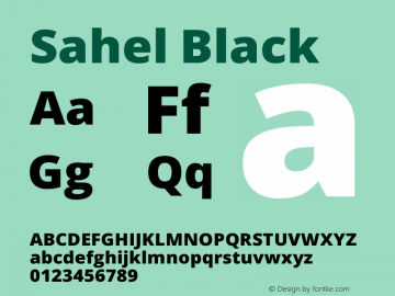 Sahel Black Version 2.0.2 Font Sample