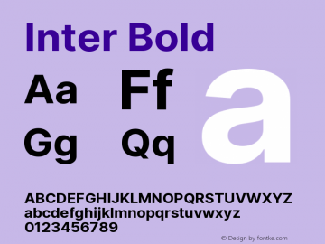 Inter Bold Version 3.010;git-aca7606f2图片样张