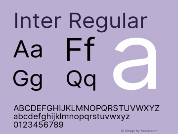 Inter Regular Version 1.000;git-src Font Sample
