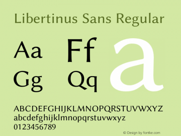 Libertinus Sans Regular Version 6.11图片样张