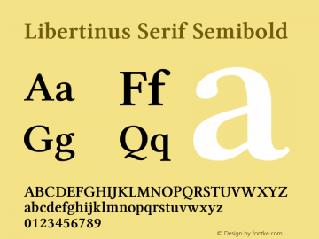 Libertinus Serif Semibold Version 6.11图片样张
