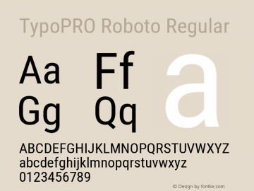 TypoPRO Roboto Condensed Version 2.138 Font Sample