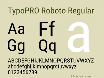 TypoPRO Roboto Condensed Version 2.138 Font Sample