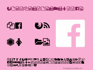FontAwesome Version 1.0图片样张