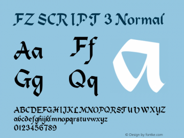 FZ SCRIPT 3 Normal 1.000图片样张