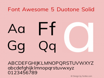 Font Awesome 5 Duotone Solid 330.497 (Font Awesome version: 5.11.1)图片样张