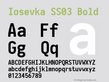 Iosevka SS03 Bold 2.3.1图片样张