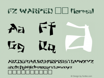 FZ WARPED 11 Normal 1.0 Fri May 06 12:38:34 1994 Font Sample