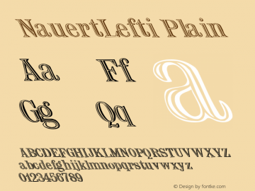 NauertLefti Plain Altsys Fontographer 3.3  3/7/92图片样张