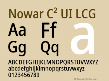 Nowar C² UI LCG Condensed Medium 图片样张