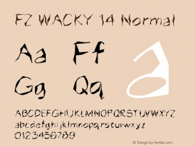 FZ WACKY 14 Normal 1.0 Tue Feb 01 15:52:27 1994 Font Sample