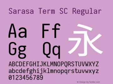 Sarasa Term SC 图片样张