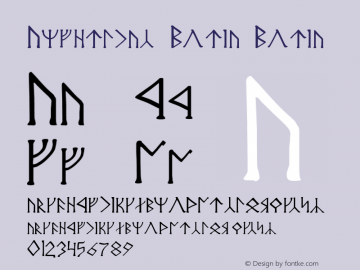 Angerthas Moria Moria Version 1.0 Wed Mar 19 14:03 Font Sample