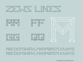 Zews Lines Version 1.002;Fontself Maker 1.1.0图片样张