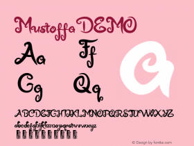 Mustoffa Version 001.000 Font Sample