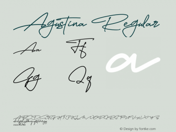 Agutina Version Font Sample