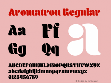Aromatron Regular Version 1.1图片样张