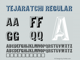 Tejaratchi Regular Altsys Fontographer 3.5  5/19/92图片样张