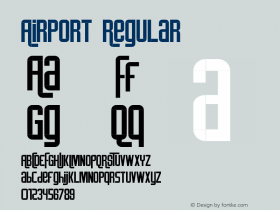 Airport Regular Version 1.00 August 14, 2007, initial release Font Sample