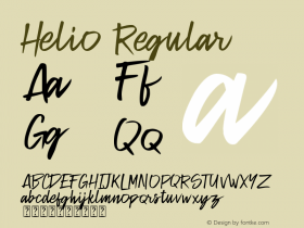 Helio Version 1.00;August 22, 2019;FontCreator 11.5.0.2430 32-bit Font Sample