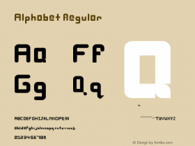 Alphabet Regular Version 1.0 Font Sample
