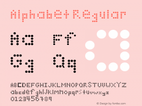 Alphabet Regular Version 1.0图片样张