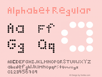 Alphabet Regular Version 1.0图片样张