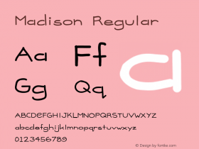 Madison Regular Version 1.00图片样张