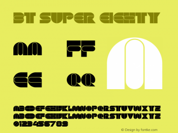 BT Super Eighty Version 1.002;Fontself Maker 3.3.0 Font Sample