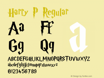 Harry P Regular ? Font Sample