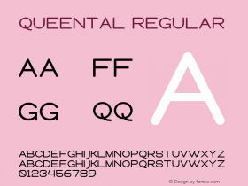 Queental Version 1.003;Fontself Maker 3.4.0图片样张