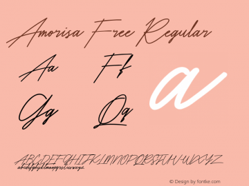 Amorisa Free  Font Sample